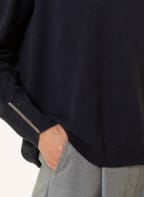 PESERICO Sweater with silk and glitter thread , Color: DARK BLUE (Image 1)