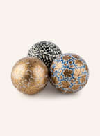 Bloomingville Set of 3 decorative pendants MIA, Color: BLACK/ BLUE/ GOLD (Image 1)