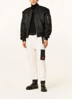 HUGO Teddyfell-Hose DUZU im Jogging-Stil, Farbe: ECRU/ SCHWARZ (Bild 1)
