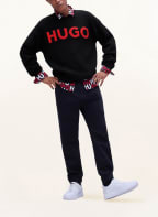 HUGO Pullover SLOGONON, Farbe: SCHWARZ/ ROT (Bild 1)