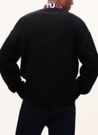 HUGO Pullover SLOGONON, Farbe: SCHWARZ/ ROT (Bild 1)