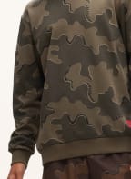 HUGO Sweatshirt DURDOCK, Color: OLIVE/ KHAKI/ BLACK (Image 1)