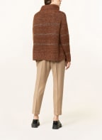 FABIANA FILIPPI Turtleneck sweater with glitter thread, Color: BROWN (Image 1)
