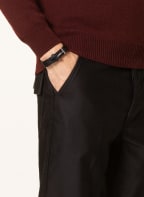 TOM FORD Lederarmband, Farbe: SCHWARZ/ SILBER (Bild 1)