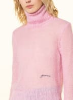 GANNI Rollkragenpullover mit Mohair, Farbe: ROSA (Bild 1)