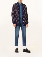 GUCCI Strickjacke zum Wenden, Farbe: DUNKELBLAU/ CAMEL (Bild 1)