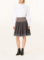 ROCKMACHERIN Trachten skirt REHRAGU Young, Color: TAUPE/ BLUE GRAY/ GRAY (Image 1)