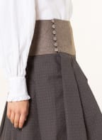 ROCKMACHERIN Trachten skirt REHRAGU Young, Color: TAUPE/ BLUE GRAY/ GRAY (Image 1)