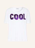 Princess GOES HOLLYWOOD T-shirt with sequins , Color: WHITE (Image 1)