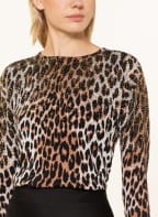 Princess GOES HOLLYWOOD Pullover aus Merinowolle mit Schmucksteinen , Farbe: SCHWARZ/ BEIGE/ CREME (Bild 1)