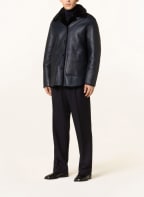 JIL SANDER Reversible lambskin jacket, Color: DARK BLUE (Image 1)