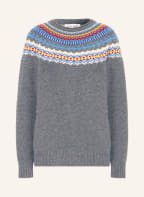 ERIBÉ Pullover STONEYBREK, Farbe: GRAU/ HELLBLAU/ ROT (Bild 1)