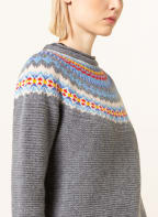 ERIBÉ Pullover STONEYBREK, Farbe: GRAU/ HELLBLAU/ ROT (Bild 1)