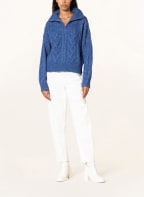 GANNI Half-zip sweater , Color: BLUE (Image 1)