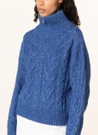 GANNI Half-zip sweater , Color: BLUE (Image 1)