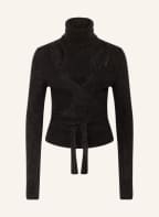 GANNI Rollkragenpullover mit Cut-outs und Alpaka, Farbe: SCHWARZ (Bild 1)