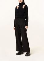 GANNI Rollkragenpullover mit Cut-outs und Alpaka, Farbe: SCHWARZ (Bild 1)