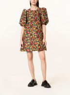 GANNI Jacquard-Kleid , Farbe: SCHWARZ/ GELB/ ROT (Bild 1)