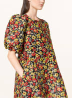 GANNI Jacquard-Kleid , Farbe: SCHWARZ/ GELB/ ROT (Bild 1)