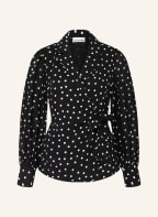 GANNI Wickelbluse , Farbe: SCHWARZ/ WEISS (Bild 1)