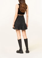 ESSENTIEL ANTWERP Skirt CHINESE with frills, Color: BLACK/ ECRU (Image 1)
