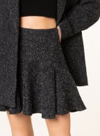 ESSENTIEL ANTWERP Skirt CHINESE with frills, Color: BLACK/ ECRU (Image 1)