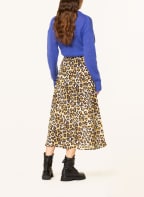 ESSENTIEL ANTWERP Skirt CORNY with silk, Color: CREAM/ BROWN/ BLACK (Image 1)