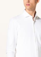 BOSS Piqué shirt HANK slim fit, Color: WHITE (Image 1)