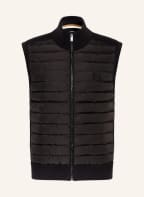 BOSS Sweater vest LEMARINO in mixed materials, Color: BLACK (Image 1)