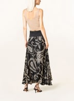 VALÉRIE KHALFON Skirt GEES, Color: BLACK/ BEIGE (Image 1)