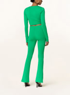 OH APRIL Cropped long sleeve shirt ALMA, Color: GREEN (Image 1)