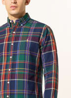 POLO RALPH LAUREN Oxford shirt custom fit , Color: GREEN/ DARK BLUE/ ORANGE (Image 1)