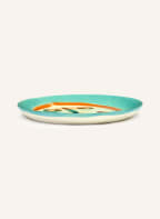 SERAX Set of 2 dessert plates FEAST, Color: MINT/ ORANGE/ CREAM (Image 1)