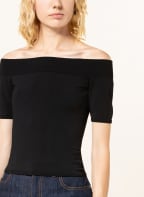 Alexander McQUEEN Off-shoulder shirt, Color: BLACK (Image 1)