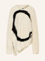 MM6 Maison Margiela Oversized-Pullover, Farbe: CREME/ SCHWARZ (Bild 1)