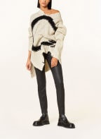 MM6 Maison Margiela Oversized-Pullover, Farbe: CREME/ SCHWARZ (Bild 1)