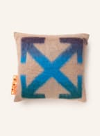 Off-White Home Decorative cushion with mohair, Color: CAMEL/ BLUE/ TEAL (Image 1)