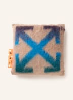 Off-White Home Decorative cushion with mohair, Color: CAMEL/ BLUE/ PURPLE (Image 1)