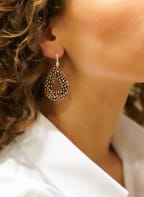 LOTT.gioielli Ohrhänger GLASSBERRY DROP S, Farbe: GOLD/ BRAUN (Bild 1)
