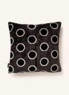 PROFLAX Velvet decorative cushion cover JUMA, Color: BLACK/ WHITE (Image 1)