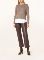 LAUREN RALPH LAUREN Pullover im Materialmix , Farbe: TAUPE (Bild 1)