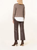 LAUREN RALPH LAUREN Pullover im Materialmix , Farbe: TAUPE (Bild 1)