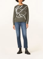 LAUREN RALPH LAUREN Sweatshirt, Farbe: DUNKELGRÜN/ SILBER (Bild 1)