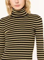 LAUREN RALPH LAUREN Longsleeve mit Glitzergarn, Farbe: SCHWARZ/ GOLD (Bild 1)