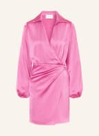 NEO NOIR Satin dress in wrap look, Color: PINK (Image 1)