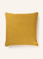 JONATHAN ADLER Linen decorative cushion POMPIDOU with down fill, Color: DARK YELLOW (Image 1)