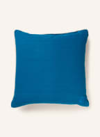 JONATHAN ADLER Linen decorative cushion POMPIDOU with down fill, Color: BLUE (Image 1)