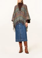 LAUREN RALPH LAUREN Cape , Farbe: OLIV/ DUNKELROT/ BEIGE (Bild 1)