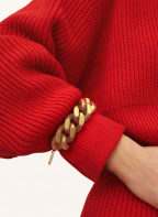 VANESSA BARONI Armband FLAT CHAIN, Farbe: GOLD (Bild 1)