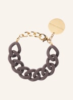 VANESSA BARONI Armband FLAT CHAIN, Farbe: TAUPE/ GOLD (Bild 1)